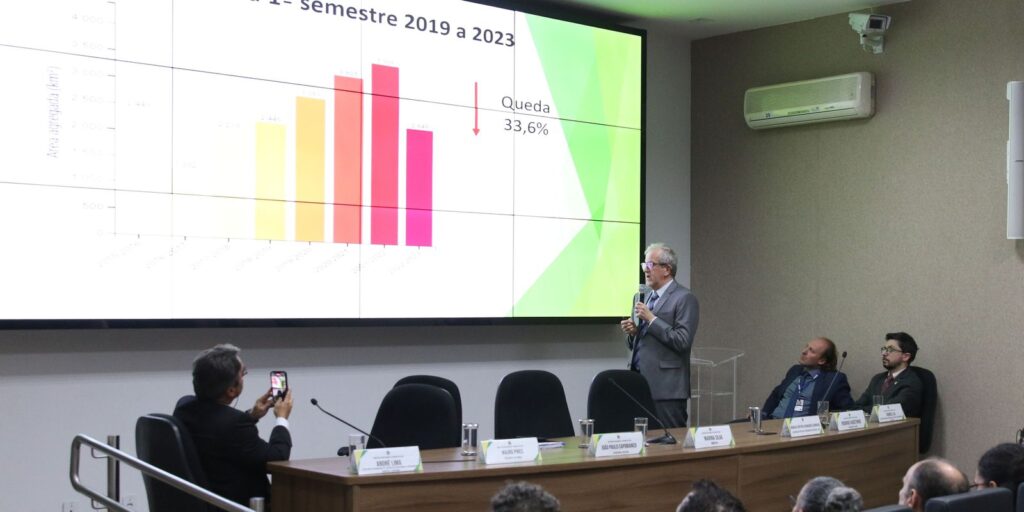 Amazônia tem redução de 33% em áreas sob alerta de desmatamento