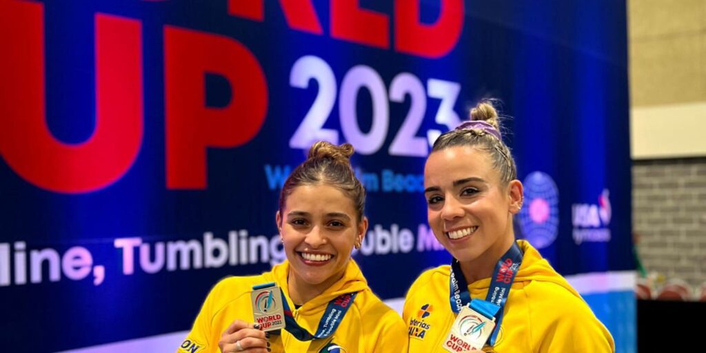 Brasileiras são prata na Copa do Mundo de ginástica de trampolim