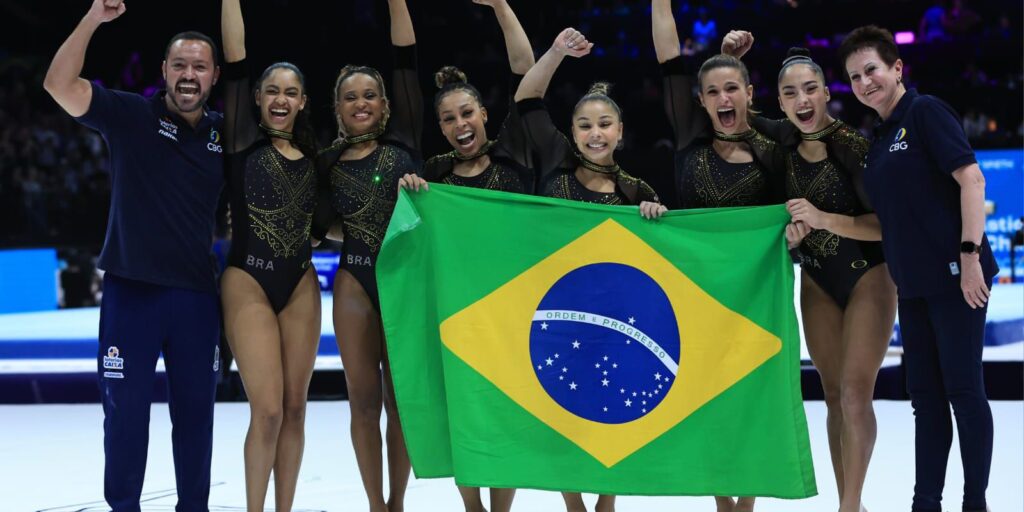 Ginástica Artística: Brasil é prata na disputa de equipes femininas