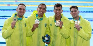 Santiago 2023: Brasil é ouro no revezamento 4×200 metros masculino