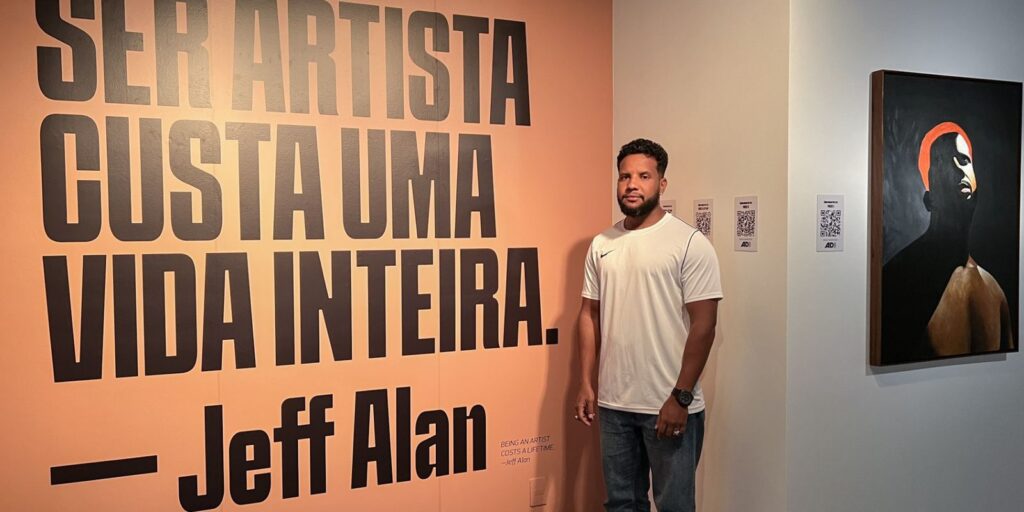 Mostra de Jeff Alan traz visibilidade à população negra, diz curador