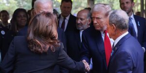 Biden, Kamala e Trump visitam marco do 11 de setembro em Nova York