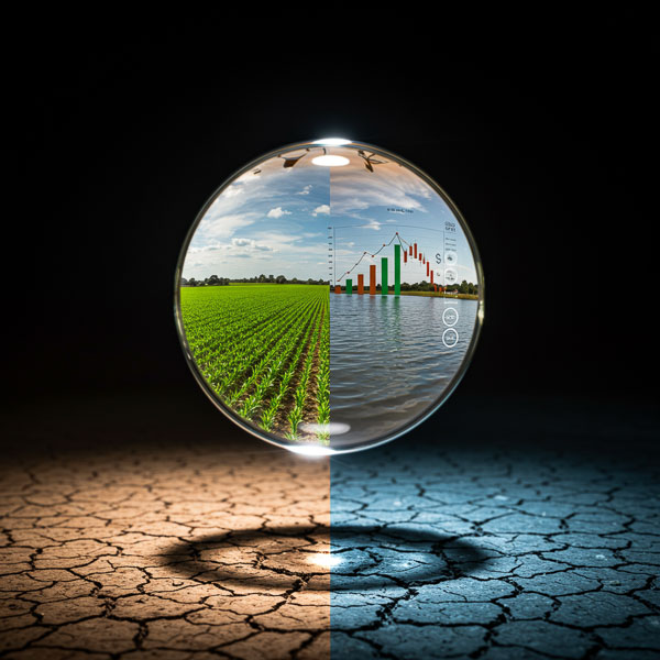 Análise sobre a crescente pressão para que instituições financeiras monitorem o uso da água em projetos agrícolas financiados, diante da crise hídrica e do dever de proteção ambiental.