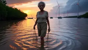 Mulheres pescadoras de comunidades tradicionais lideram a resistência em defesa de seus territórios e modos de vida ameaçados por grandes projetos de desenvolvimento no Brasil.