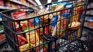 Estudo do Idec revela que metade dos ultraprocessados analisados, incluindo opções infantis e plant-based, contém resíduos de agrotóxicos.