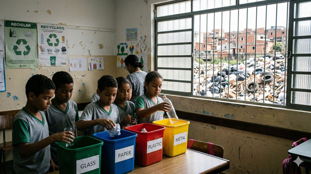 educação ambiental resíduos sólidos escolas brasileiras